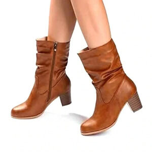 Style & Co Saraa Slouch Mid- Shaft Boot Woman Created for sazi 11 M Brown